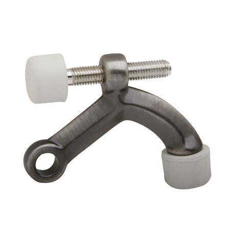 Schlage Schlage 3 in. W X 2-1/2 in. L Solid Brass Antique Pewter Brown Door Stop Mounts to base trim SPS70B-620